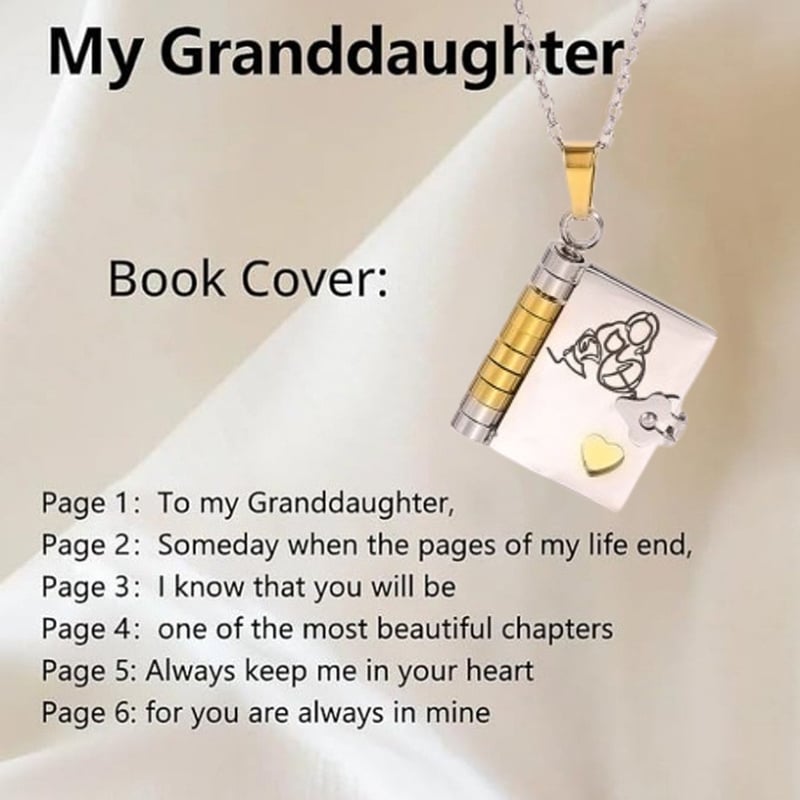 ChapterGlow – Elegant Book Pendant Necklace