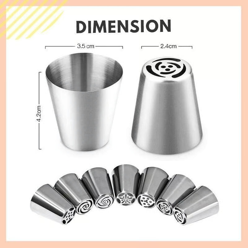 FrostCraft – Professional Cake Piping Tip Set