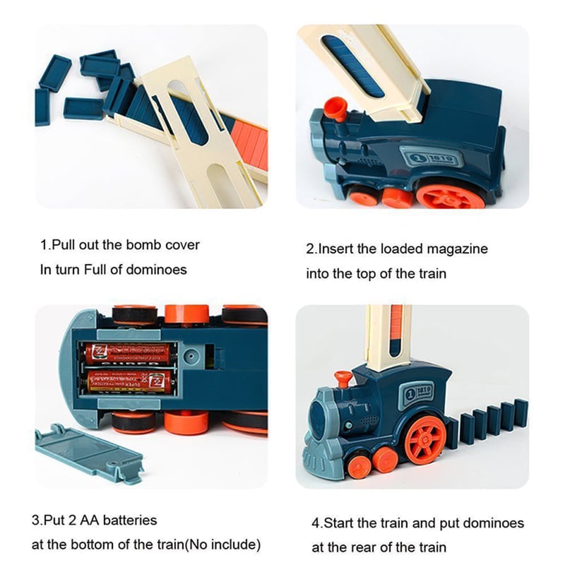 DominoDash – Automatic Chain Reaction Train