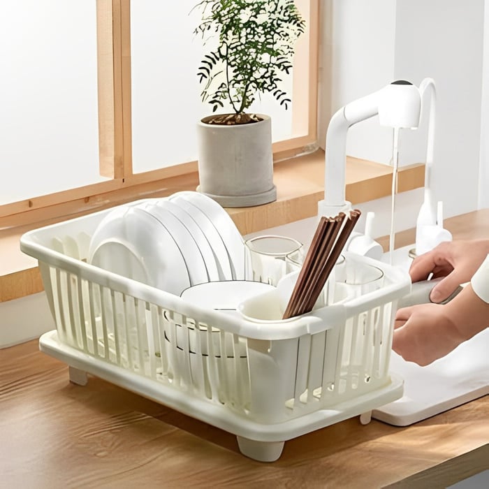 StackEase – Double Layer Dish Drying Rack