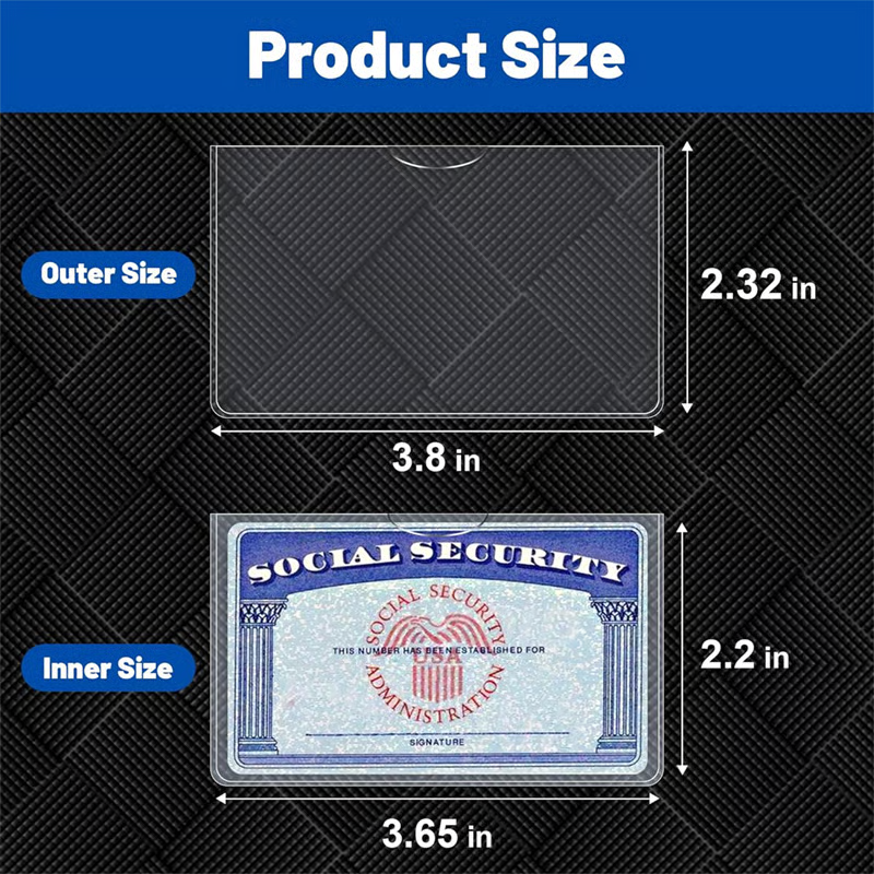 ClearGuard – Premium Social Security Card Protector Sleeves