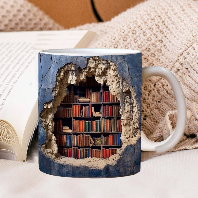 BookSip – 3D Bookshelf Mug