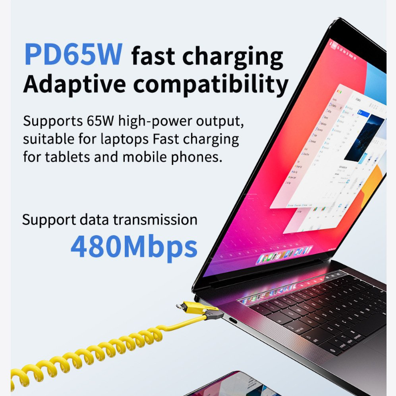 PowerCurl | Universal 4-in-1 Retractable Charging Cable