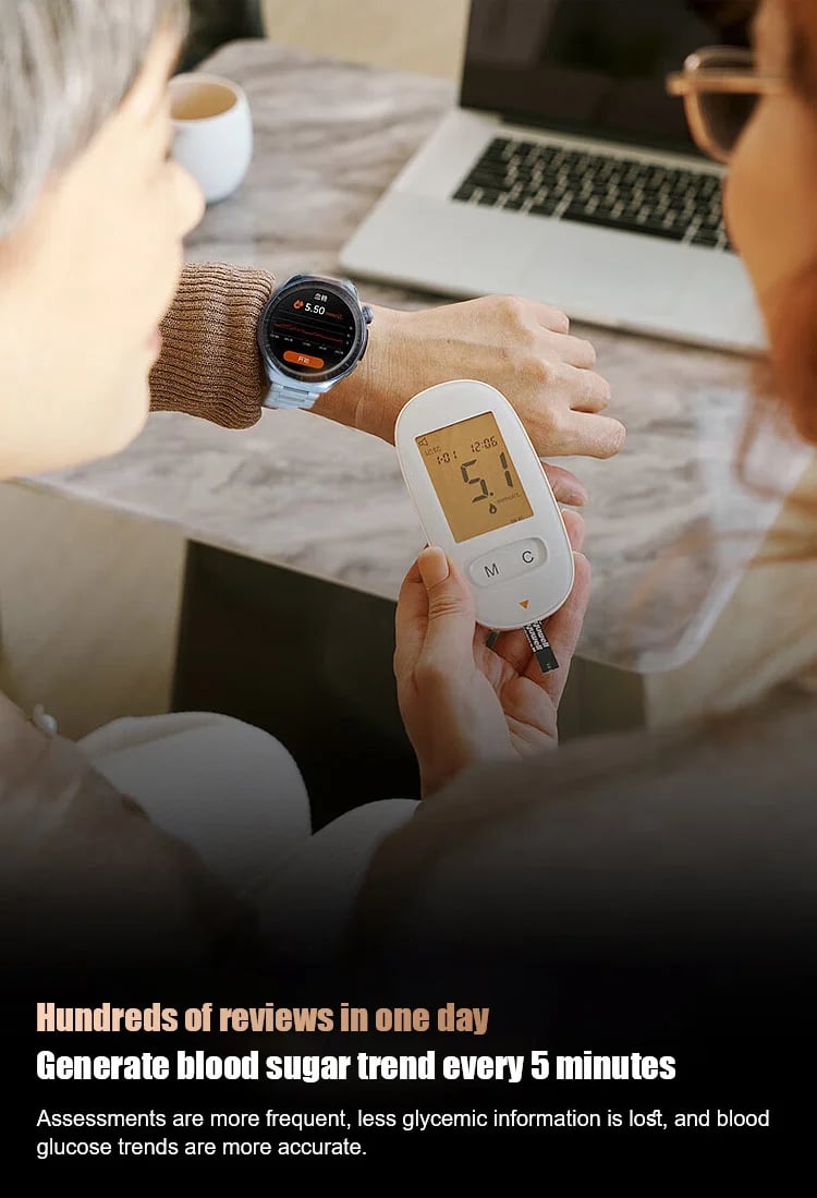 VitaTrack – Blood Glucose Monitoring Bluetooth Watch