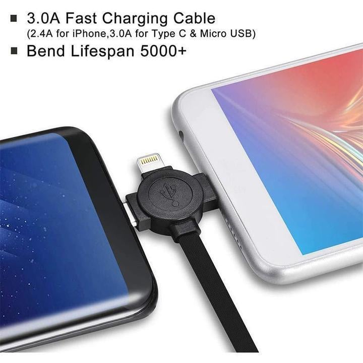 FlexiDock | 3-in-1 Retractable Charging and Phone Stand