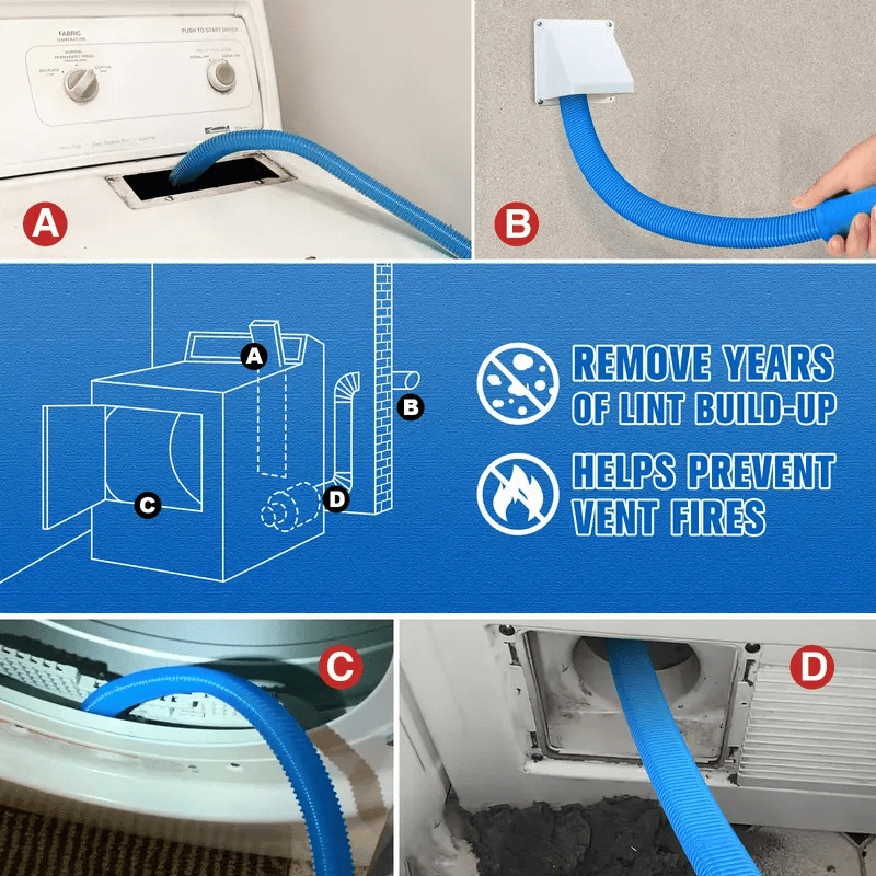 LintLifter – Universal Dryer Vent Cleaner Kit