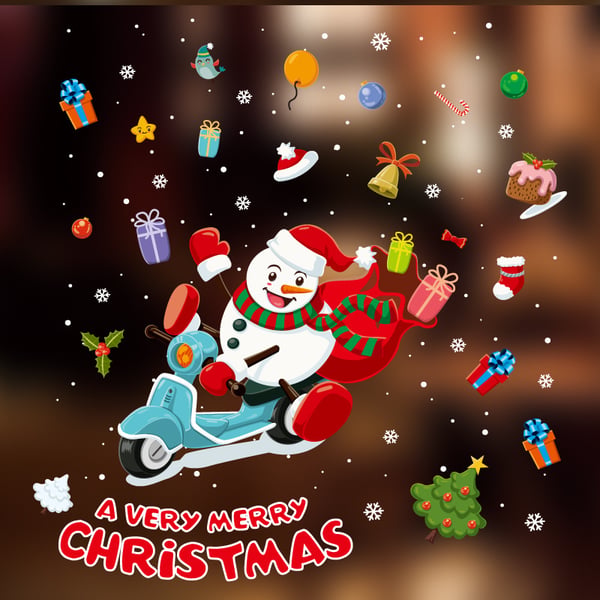 FrostyClings – Reusable Christmas Window Stickers