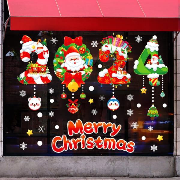 FrostyClings – Reusable Christmas Window Stickers