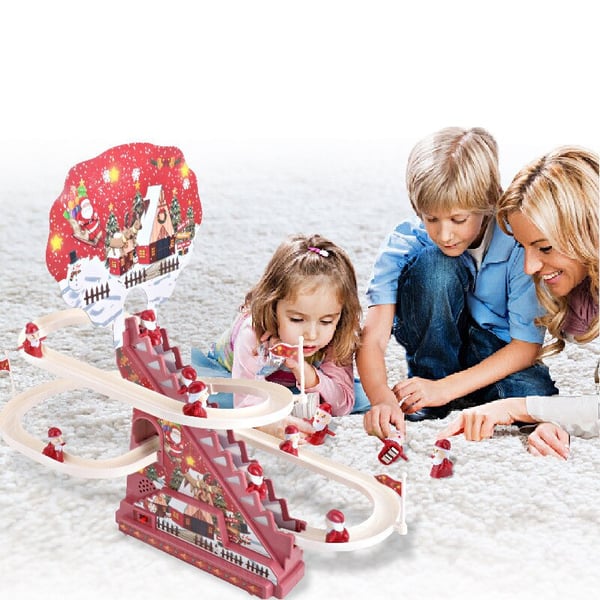 FestiveRide – Electric Santa Sliding Track Toy