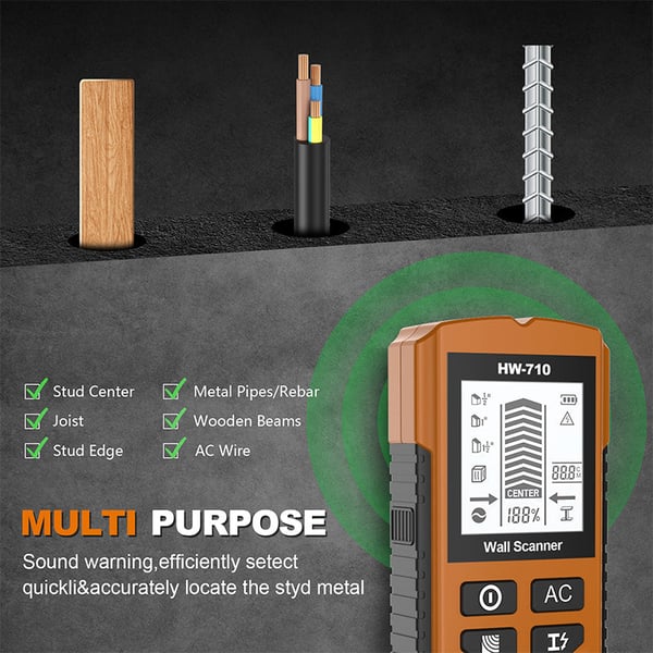 SteelSeek – Advanced Handheld Metal & Wall Detector