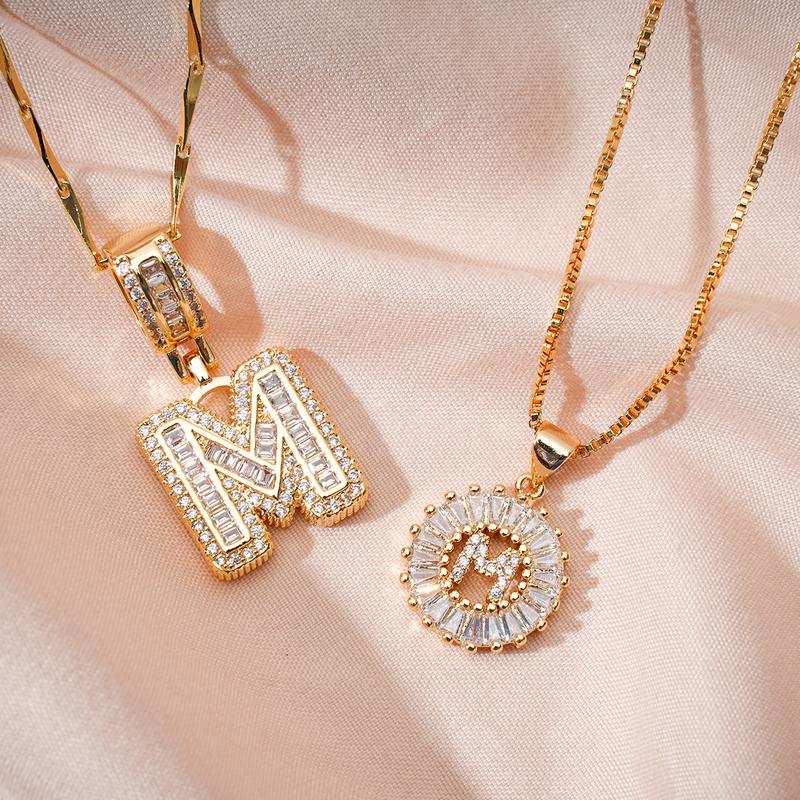 LetterLuxe – Personalized Initial Pendant Set