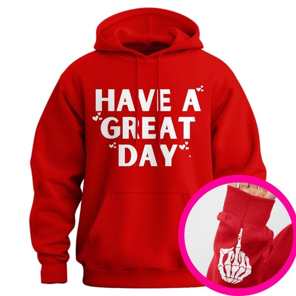 MoodFlip – Funny Graphic Middle Finger Hoodie