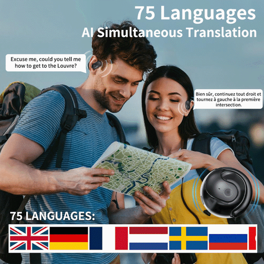 LinguaPods – AI Translation Bluetooth Earphones