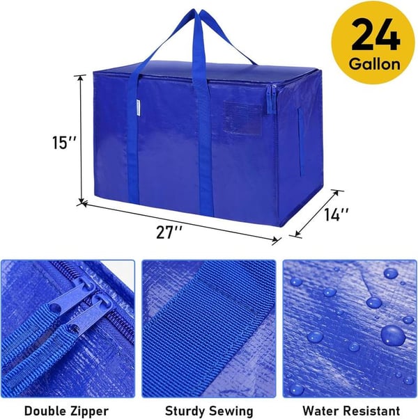 HaulMate – Extra Large 24 Gallon Foldable Moving Bags