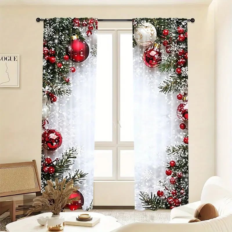 WinterGlow - Christmas Ball Curtains | Dress Your Windows in Celebration