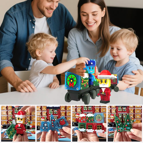 MagnaChristmas – Advent Calendar Magnetic Building Set