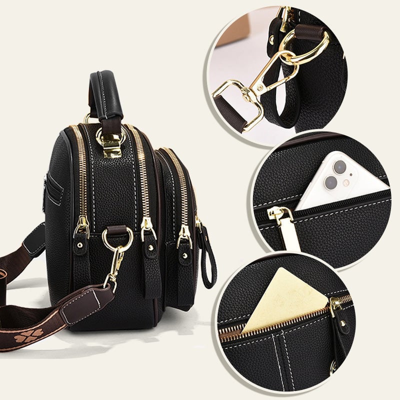 CarryWise – Multifunctional Leather Shoulder Bag