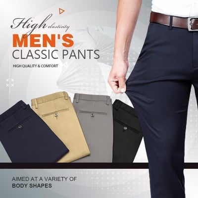 FlexiForm – Men’s High-Stretch Classic Pants
