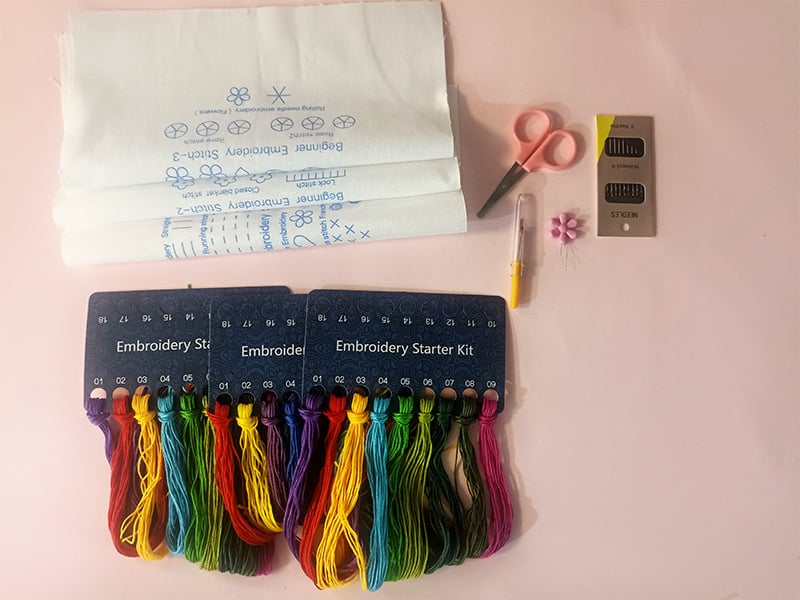 StitchBloom – Beginner’s Embroidery Kit for Creative Expression