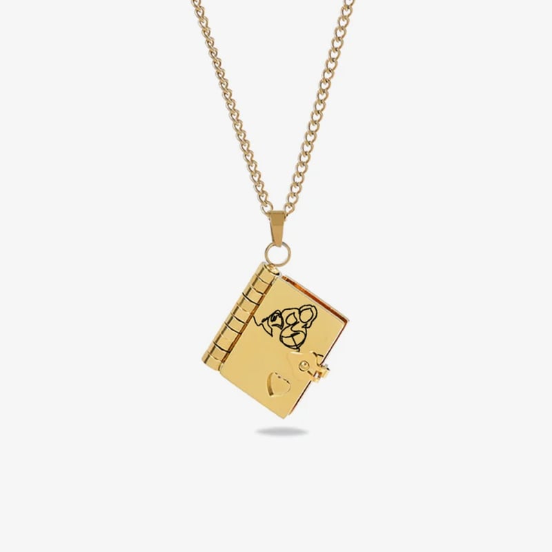 ChapterGlow – Elegant Book Pendant Necklace