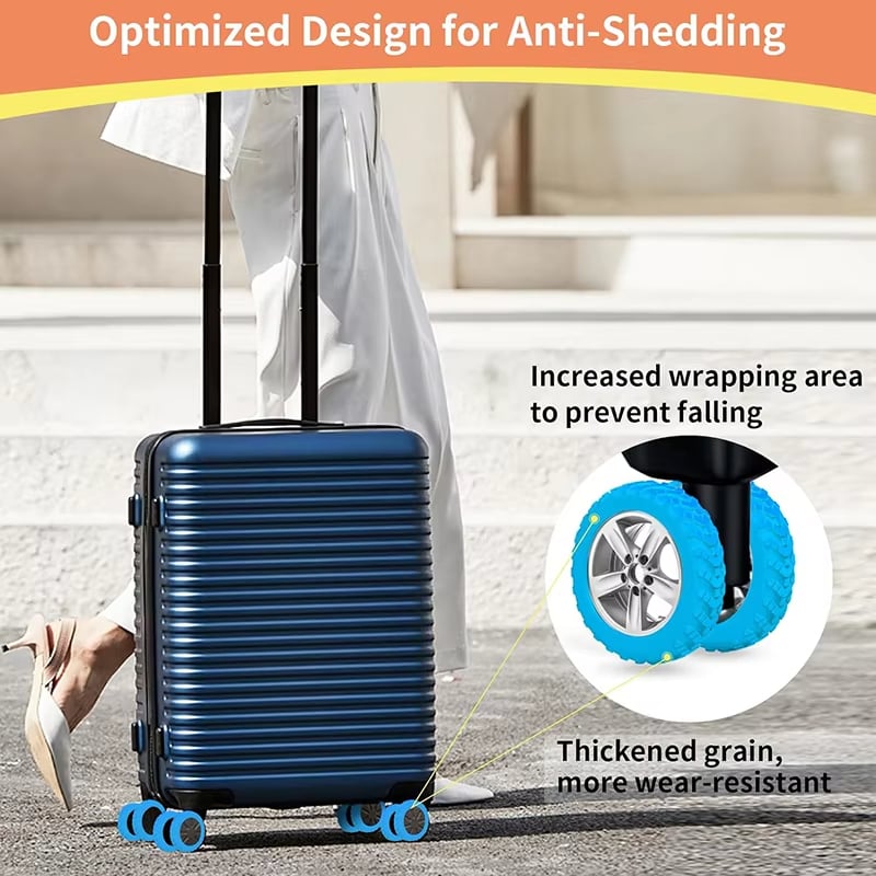 RollSafe – Durable Luggage Wheel Covers