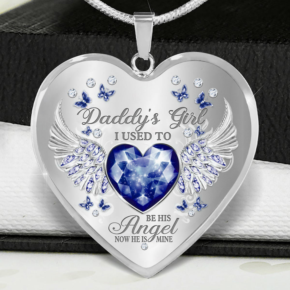 Papa’s Angel - Cherished Heart Keepsake Necklace