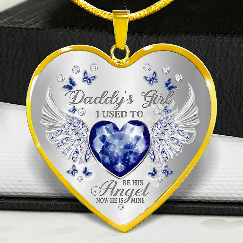 Papa’s Angel - Cherished Heart Keepsake Necklace