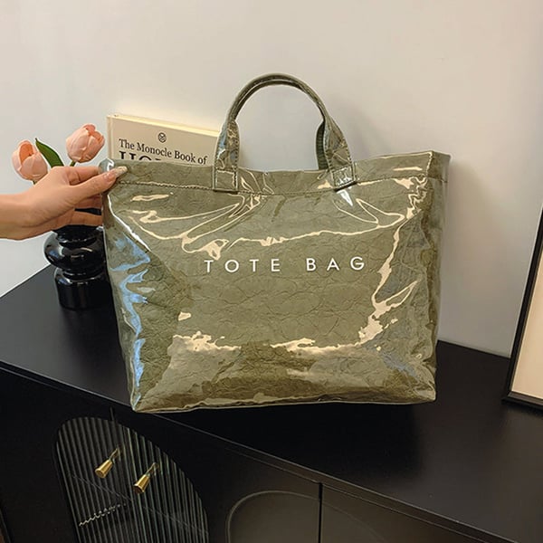 UrbanScript – Trendy Letter Print Tote Bag