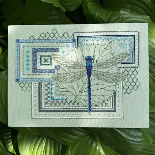 StitchMuse – Dragonfly Geometric Cross Stitch Kit