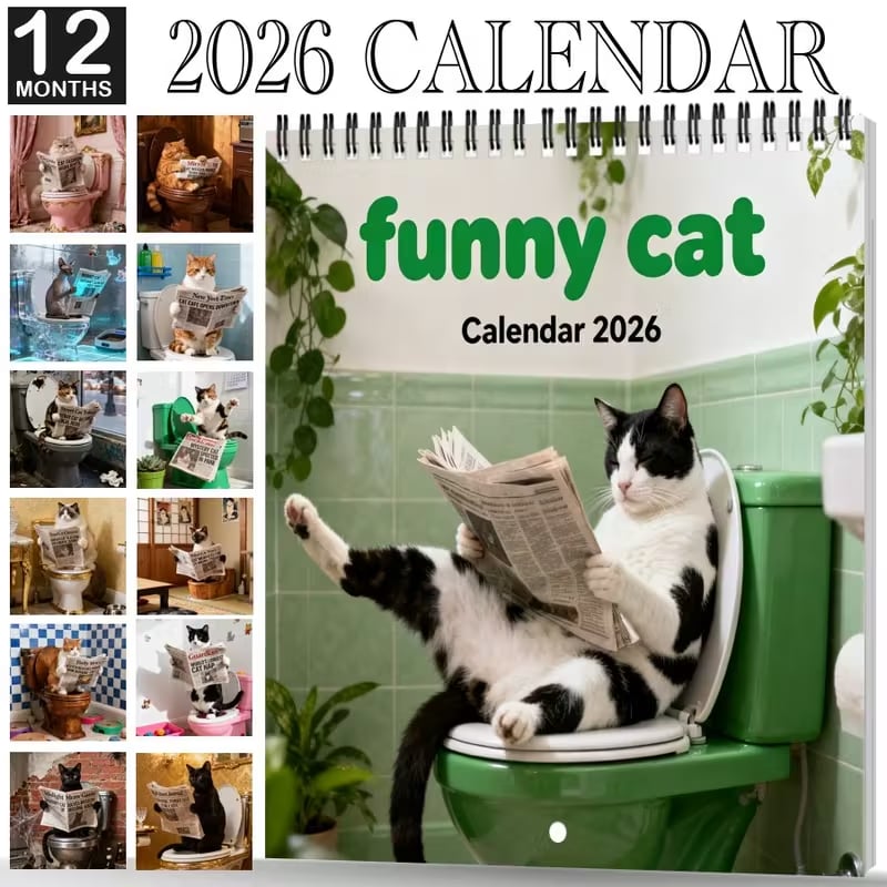 FelineFunnies – 2026 Wall Calendar