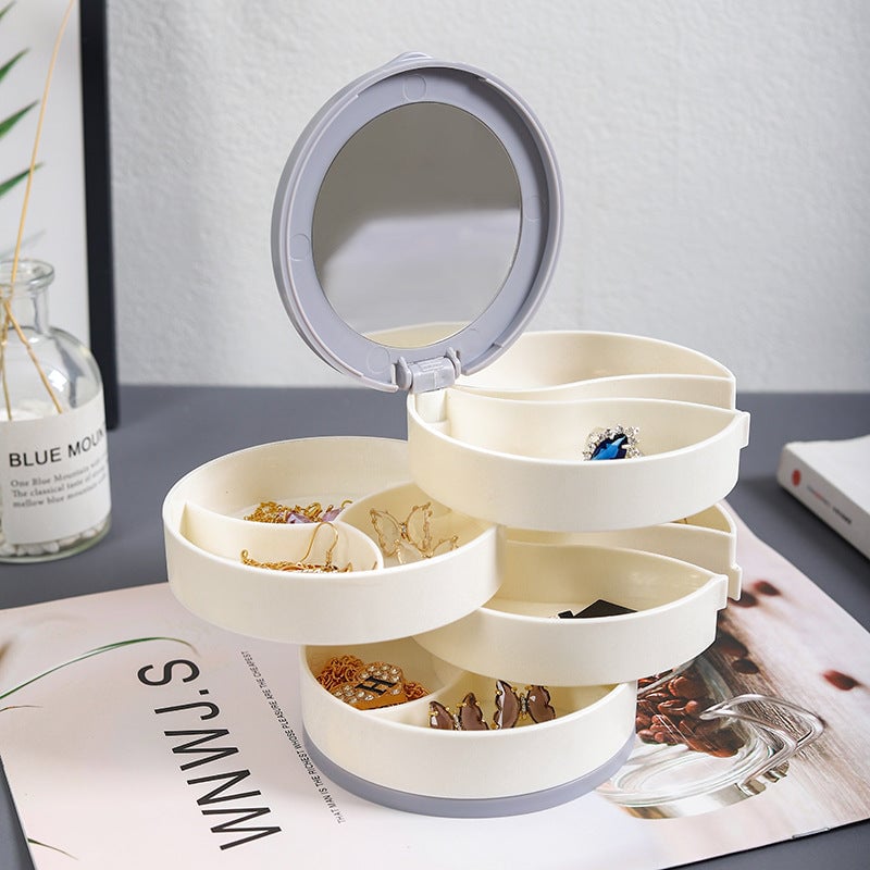 GleamVault – Rotating Jewelry Organizer