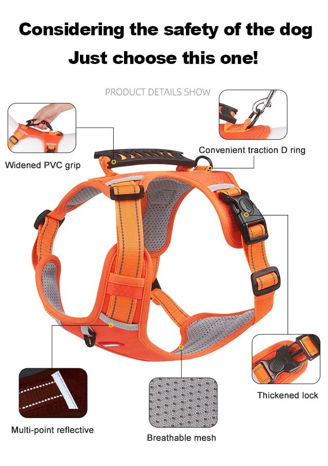HappyTrek - Front-Leash Control Harness for Dogs