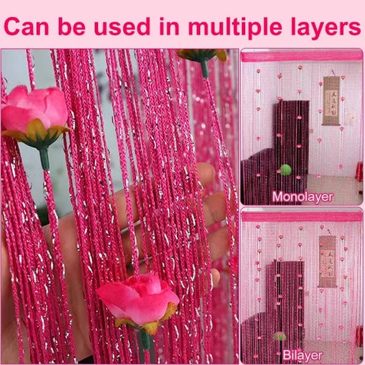 RoseDrape – Floral Tassel Curtain