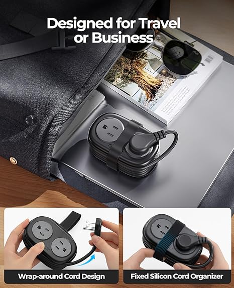 ChargeFlow – Multi-Outlet & Dual USB Strip