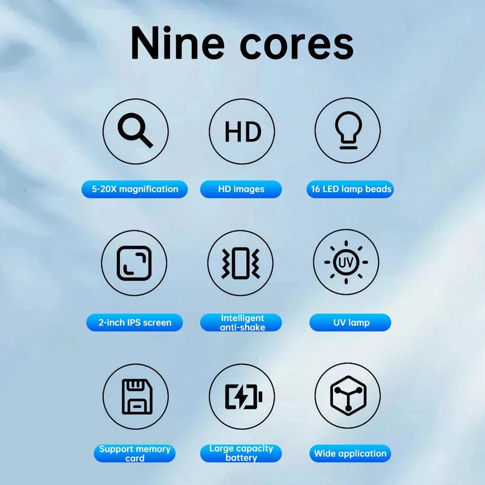 MicroView – 50X Digital Microscope with 2.0” IPS Screen