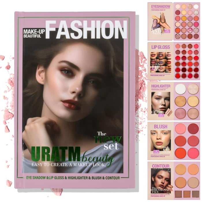 ShadeLibrary – 5 Layer Book Palette with 67 Pro Eyeshadow Shades
