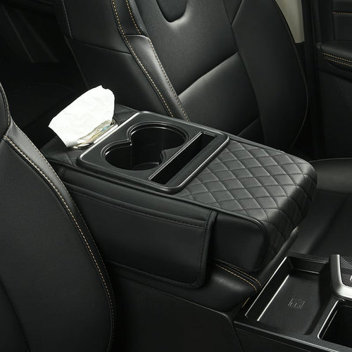 DriveLux – PU Leather Armrest Mat