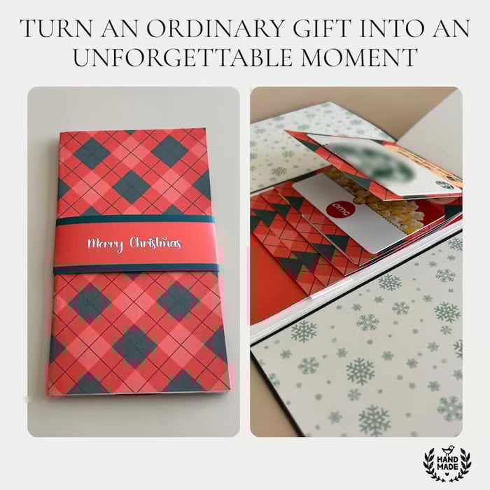 MerryNotes – Handcrafted Christmas Gift Card Booklet