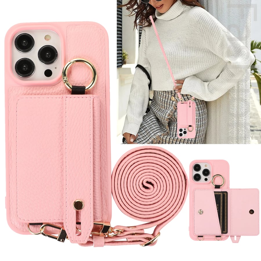 CarryPro – Leather Lanyard iPhone Wallet Case