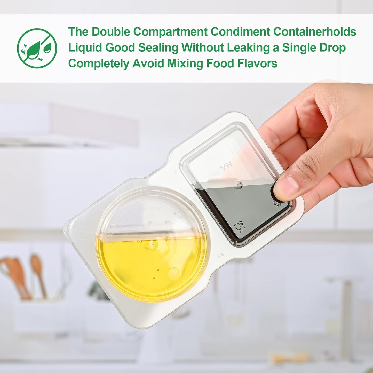 SauceMate | Dual Compartment Condiment Box