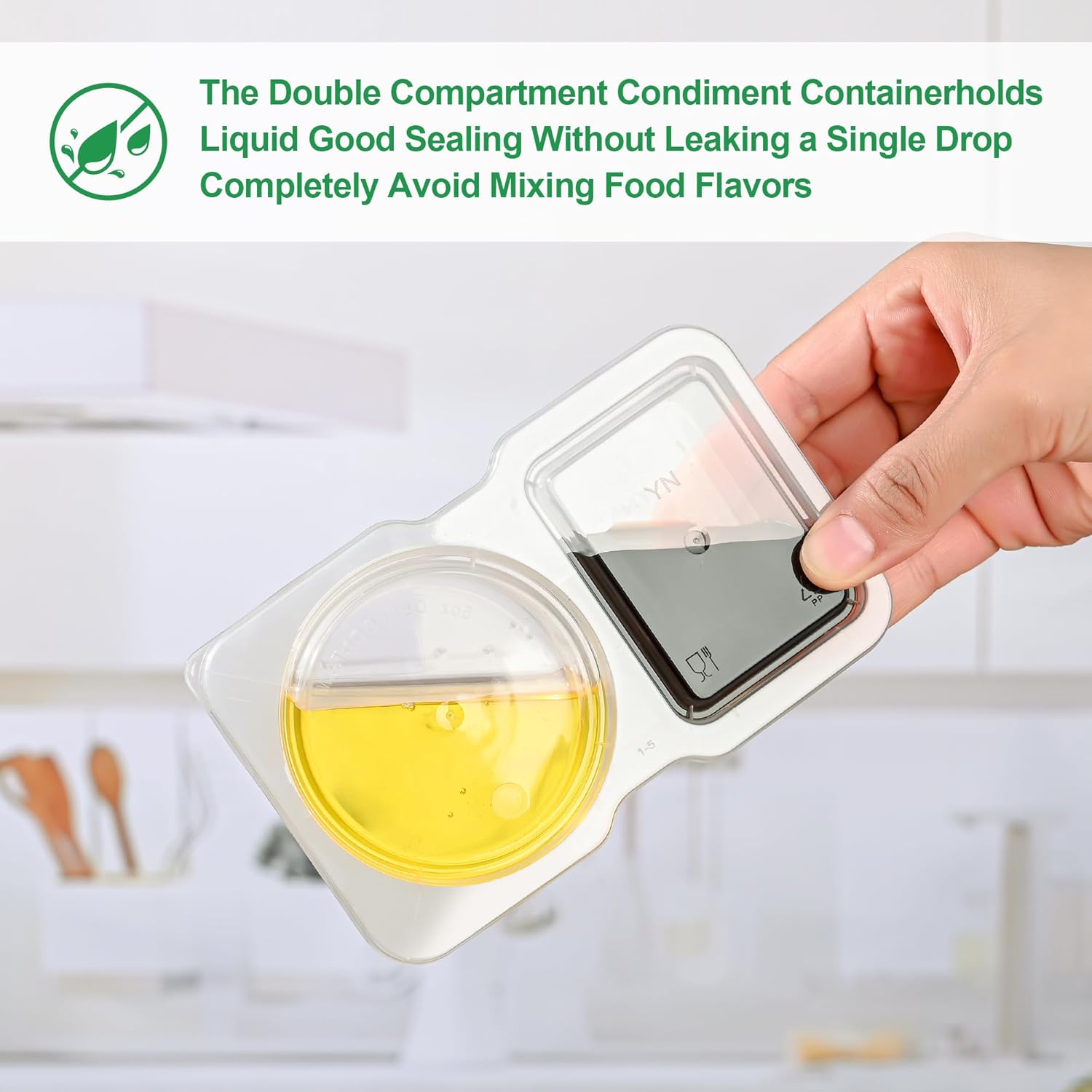 SauceMate | Dual Compartment Condiment Box