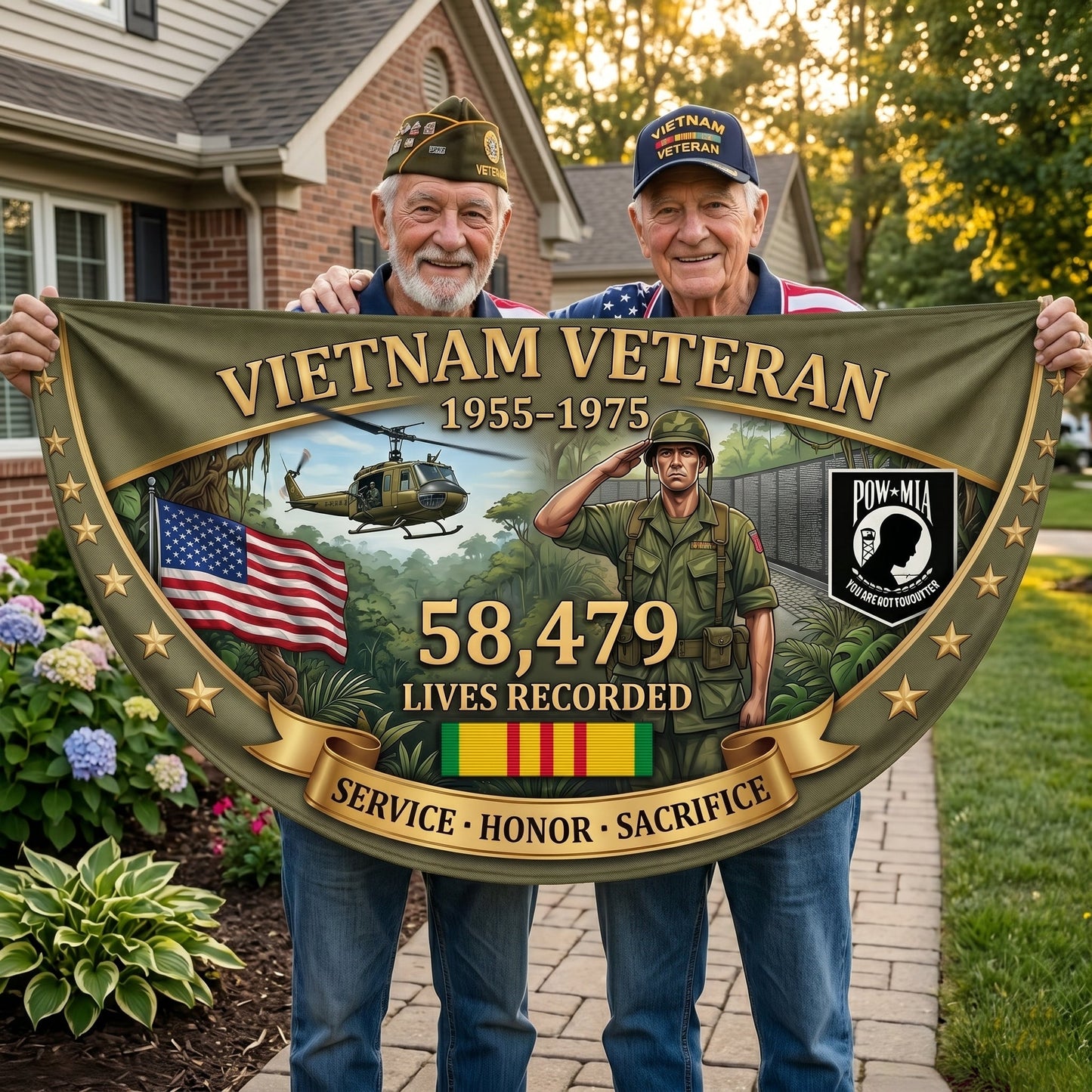 🇺🇸 Last Day Promo: 49% OFF 🎖️Vietnam Veteran Tribute Banner