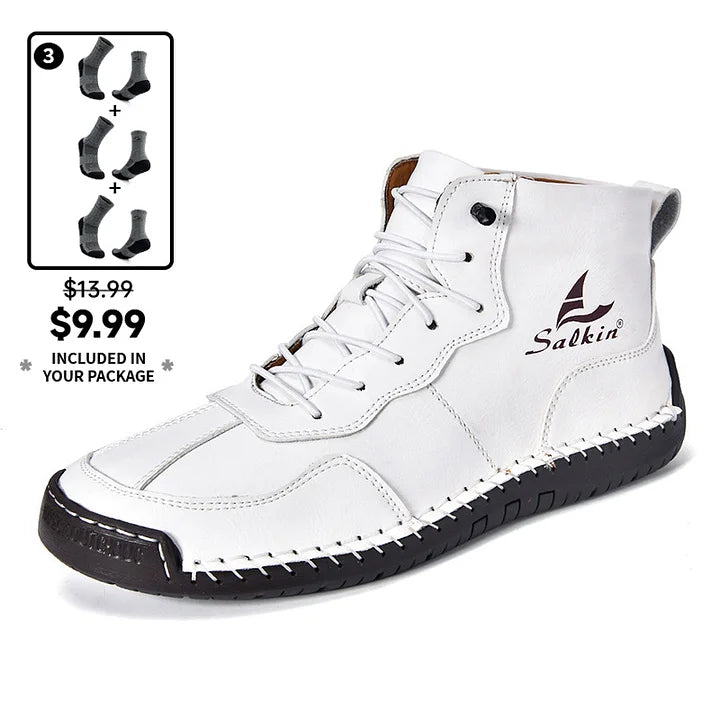 StrideRelief – Men’s Orthopedic Leather Boots