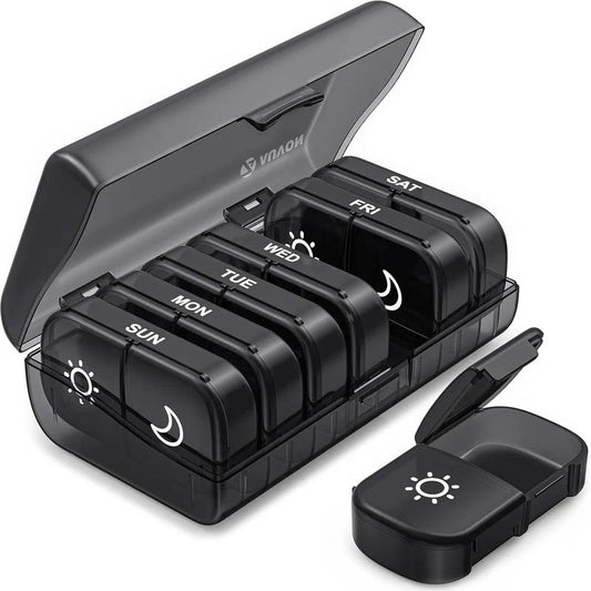 PillGuard – Travel-Friendly Weekly Organizer