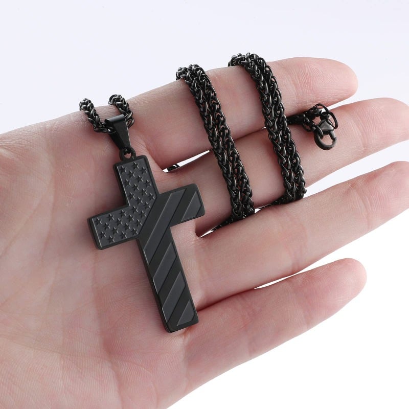 BraveSoul – Patriotic Cross Pendant for Inner Courage