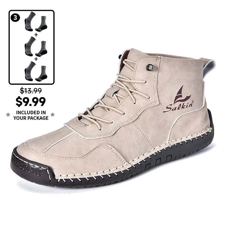 StrideRelief – Men’s Orthopedic Leather Boots