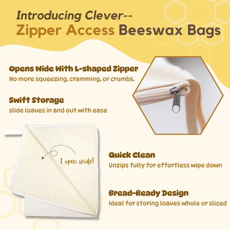 CrustGuard – Wide Zipper Sourdough Storage Bag