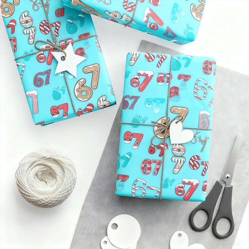 FunRoll - 6 7 Meme Wrapping Paper