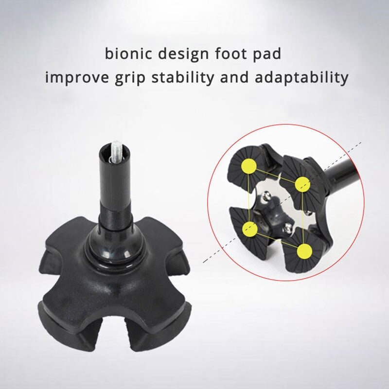 TravelEase - Compact Folding Stability Cane with Light