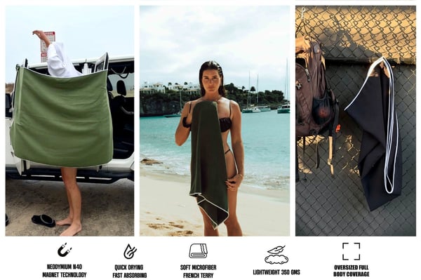 MagniTowel – Smart Magnetic Hanging Towel
